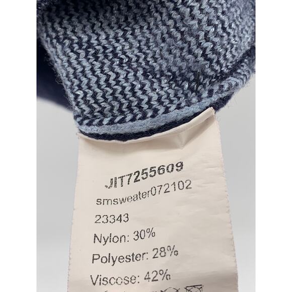 SHEIN Women's Blue Argyle Print V-Neck Knit Oversized Pullover Sweater Vest SZ S - Picture 8 of 10